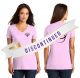 District Women's Perfect Weight V-neck Tshirt - DM1170L Soft Purple
